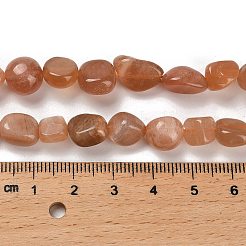 Natural Peach Moonstone Beads Strands&nbsp;X-G-P497-01E-69B