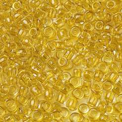 TOHOラウンドシードビーズ  日本製シードビーズ  （内側2151)色クリスタルイエロー  8/0  3mm  穴：1mm  約10000個/ポンド&nbsp;SEED-TR08-2151