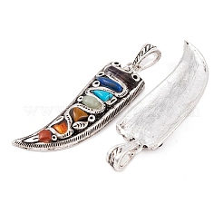 Chakra Natural Tiger Eye & Lapis Lazuli & Carnelian & Amethyst & Red Jasper & Green Aventurine&nbsp;G-NH0025-05AS