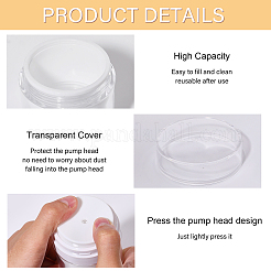 Plastic Empty Refillable Airless Pump Bottle&nbsp;AJEW-WH0016-49A