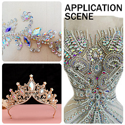 480Pcs 6 Styles Glass Sew on Rhinestone&nbsp;FIND-SP0005-04B