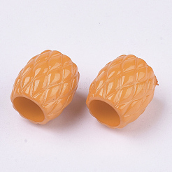 不透明なアクリルビーズ  大穴ビーズ  菱形のバレル  ミックスカラー  16x15mm  穴：9mm  約330個/500g&nbsp;SACR-N008-107