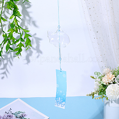 1Pc High Borosilicate Glass Wind Chime Decor&nbsp;AJEW-PH0010-10A