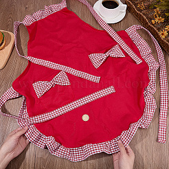 1Pcs Polyester Bowknot Kitchen Apron&nbsp;AJEW-BM0001-51