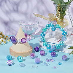 18 Style Mixed Style Acrylic Beads Jewelry Sets&nbsp;OACR-PH0004-02