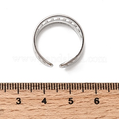 304 Stainless Steel Cuff Open Rings&nbsp;RJEW-P188-02G-P