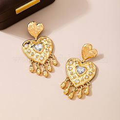 Valentine's Day Alloy Rhinestone Dangle Stud Earrings&nbsp;WG89787-01