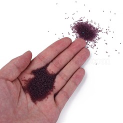 透明チェコガラスシードビーズ15/0個  ラウンド  オールドローズ  1.5x1mm  穴：0.5mm  約500 G /袋&nbsp;SEED-N004-004-05