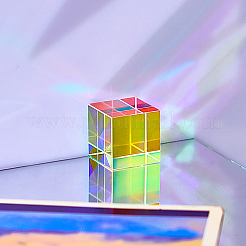 K1ガラス窓サンキャッチャー9個  室内装飾用  クリアAB  20x20x20mm&nbsp;AJEW-BBC0002-28B