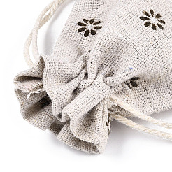 Polycotton(Polyester Cotton) Packing Pouches Drawstring Bags&nbsp;ABAG-T004-10x14-13