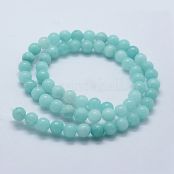 Natural & Dyed Jade Bead Strands&nbsp;G-P370-02-6mm