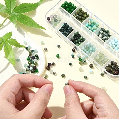 DIY Round Natural Gemstone Beads Bracelets Making Kits&nbsp;DIY-YW0011-84