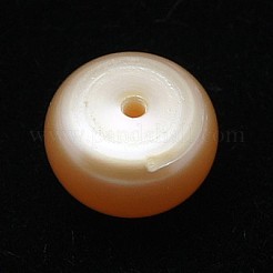 グレードaa天然養殖淡水パールビーズ  片穴  半円  ピンク  7~7.5x5.5~6.5mm  穴：1mm&nbsp;PEAR-D001-7-7.5-1AA