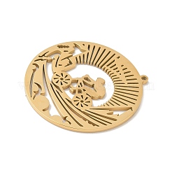 304 Stainless Steel Pendants&nbsp;STAS-F326-04G