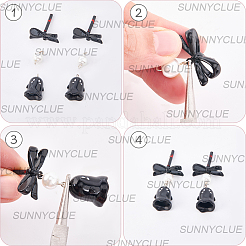 Painted Alloy Stud Earrings Findings&nbsp;FIND-SC0016-78