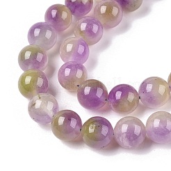 Dyed Natural White Jade Beads Strands&nbsp;G-T138-10mm-210-9