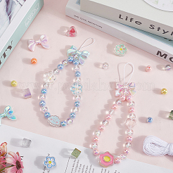 DIY Acrylic Bead Mobile Phone Strap Making Kits&nbsp;DIY-SP0003-64