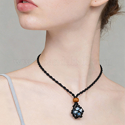 6Pcs 2 Colors Adjustable Braided Waxed Cord Macrame Pouch Necklace Making&nbsp;FIND-SC0023-88