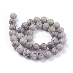 Natural Maifanite/Maifan Stone Beads Strands&nbsp;G-F353-4mm