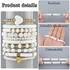 10Pcs 2 Styles Polymer Clay & Crystal Beads Cup Chain&nbsp;AJEW-CN0004-16
