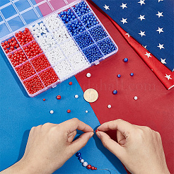 3000Pcs 9 Styles ABS Plastic Imitation Pearl Beads&nbsp;OACR-PH0004-81