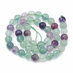 Natural Fluorite Beads Strands&nbsp;G-S333-4mm-006