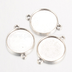 Tibetan Style Cabochon Connector Settings&nbsp;TIBE-A124178-AS-FF