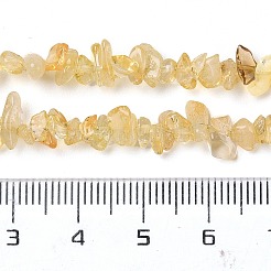 Heated Natural Citrine Chip Beads Strands&nbsp;X-G-D093-A03