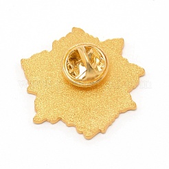 Leaf-shaped with Astronaut Cartoon Enamel Pin&nbsp;JEWB-TAC0002-29
