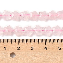 天然ローズクォーツスタービーズ連売り  7.5x8x4.5mm  穴：0.8mm  約54~56個/連  15.12''~15.20''（38.4~38.6センチメートル）&nbsp;G-Z080-A10
