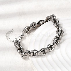 304 Stainless Steel Link Chain Bracelets for Women&nbsp;BJEW-P388-01P