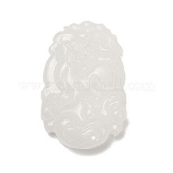 Natural White Jade Carved Pendants&nbsp;G-S384-01K