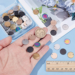 100Pcs 5 Colors 304 Stainless Steel Charms&nbsp;STAS-AR0002-60