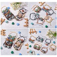 Adjustable Braided Nylon Cord Macrame Pouch Bracelet Making&nbsp;AJEW-SW00013-19