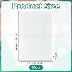 長方形ペット用粘着ステッカー  DIY フォトアルバム日記スクラップブック装飾用  ホワイト  287x210x0.2mm&nbsp;DIY-WH0308-664