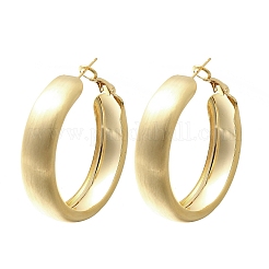 Brass Ring Hoop Earrings for Women&nbsp;LS-EJEW-A121-17B-G