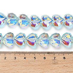 Electroplate Transparent Glass Beads Strands&nbsp;EGLA-B012-AB05