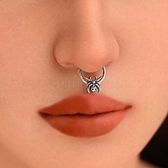 304 Stainless Steel Halloween Spider Hoop Nose Rings for Men Women&nbsp;AC7796
