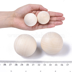 Unfinished Wood Beads&nbsp;X-WOOD-T014-40mm