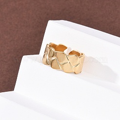 304 Stainless Steel Open Cuff Rings for Women&nbsp;RJEW-K309-29G