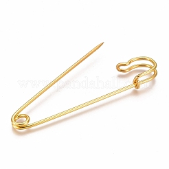 アイアン製ブローチパーツ  キルトピン  ゴールドカラー  101x19mm  ピン：2mm&nbsp;IFIN-WH0007-01G
