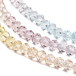 Transparent Painted Glass Beads Strands&nbsp;LS-DGLA-A034-T1mm-A15