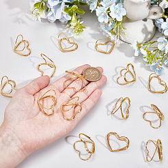 32Pcs Mini Iron Place Card Holders&nbsp;ODIS-SP0001-08G