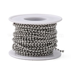 Tarnish Resistant 304 Stainless Steel Ball Chains&nbsp;CHS-A002B-2.4mm