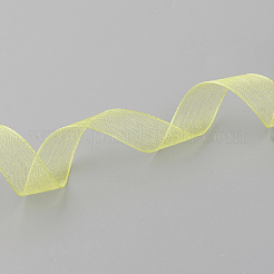 薄地オーガンジーリボン  リボンのDIY素材  きいろ  1/2インチ（12mm）  500ヤード（457.2M）&nbsp;RS12mmY015