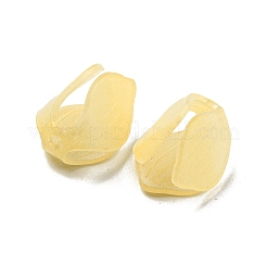 熱収縮プラスチック製バドビーズキャップ  ライトカーキ  15x10mm  穴：1.6mm&nbsp;SACR-M007-02A