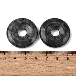 天然ラルビカイトペンダント  ドーナツ/円盤チャーム  30x6mm  穴：8mm&nbsp;G-A320-01A-22