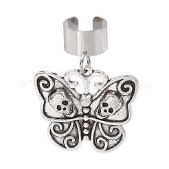6Pcs Halloween Tibetan Style Alloy Stethoscope Pendant Decorations&nbsp;HJEW-JM03709