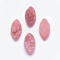 Electroplate Natural Druzy Quartz Cabochons&nbsp;G-P382-K-M