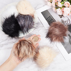 20Pcs 10 Colors Faux Fox Fur Soft Pompom Ball&nbsp;AJEW-GF0006-48